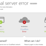 cloudflare服务无法使用